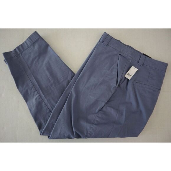 Gap 815869-02-1 Women's Sz 10 Blue Straight Leg Mid-Rise Stretch Khaki Pants - Picture 10 of 10